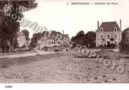 Ville de MONTEAUX, carte postale ancienne