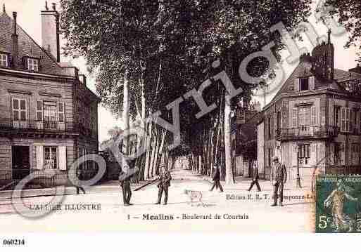 Ville de MOULINS, carte postale ancienne