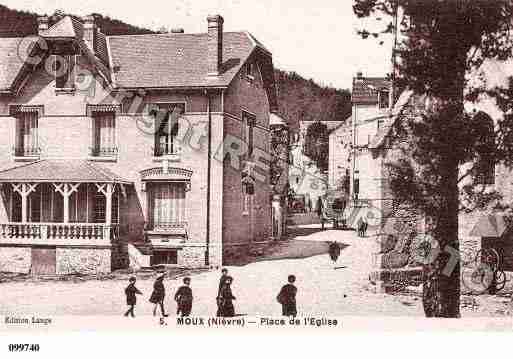 Ville de MOUX, carte postale ancienne