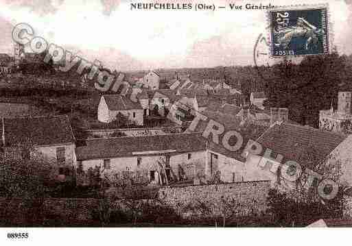 Ville de NEUFCHELLES, carte postale ancienne