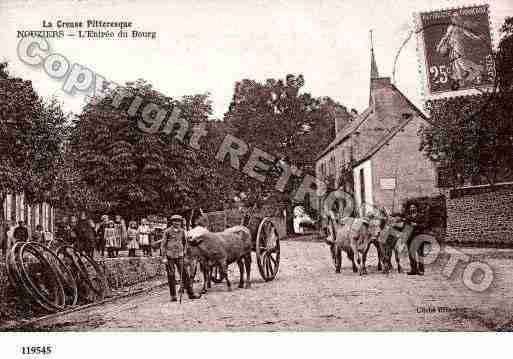 Ville de NOUZIERS, carte postale ancienne