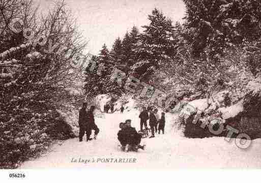 Ville de PONTARLIER, carte postale ancienne