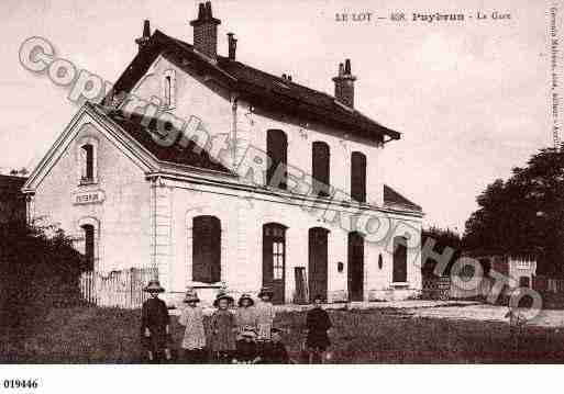 Ville de PUYBRUN, carte postale ancienne