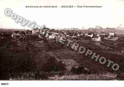 Ville de SAULES, carte postale ancienne