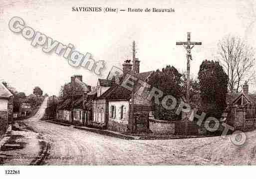 Ville de SAVIGNIES, carte postale ancienne