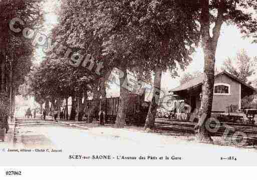 Ville de SCEYSURSAONE, carte postale ancienne