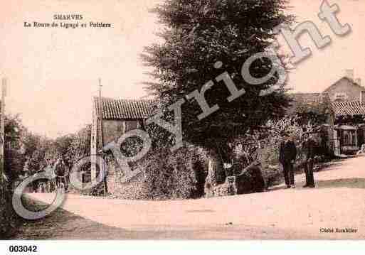 Ville de SMARVES, carte postale ancienne