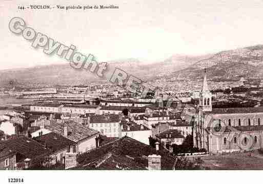 Ville de TOULON, carte postale ancienne