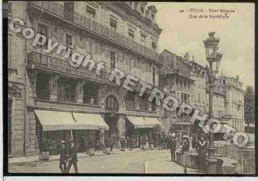 Ville de TULLE, carte postale ancienne