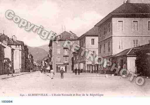 Ville de ALBERTVILLE, carte postale ancienne