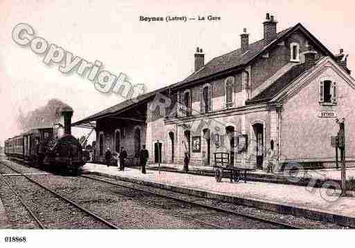 Ville de BOYNES, carte postale ancienne