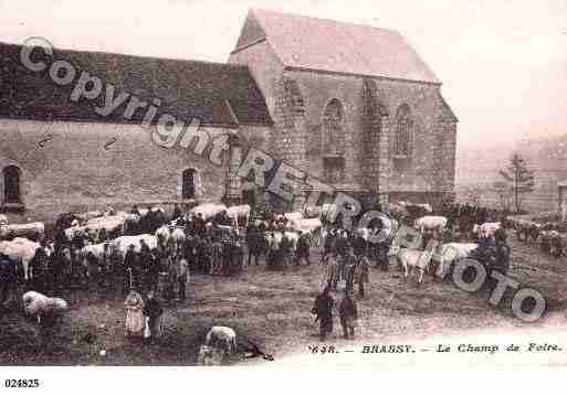 Ville de BRASSY, carte postale ancienne