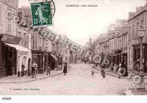 Ville de CARENTAN, carte postale ancienne