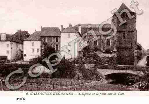 Ville de CASSAGNESBEGONHES, carte postale ancienne