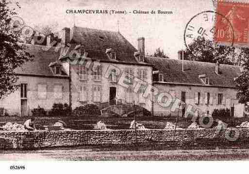 Ville de CHAMPCEVRAIS, carte postale ancienne