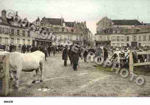 Ville de CHARTRES, carte postale ancienne