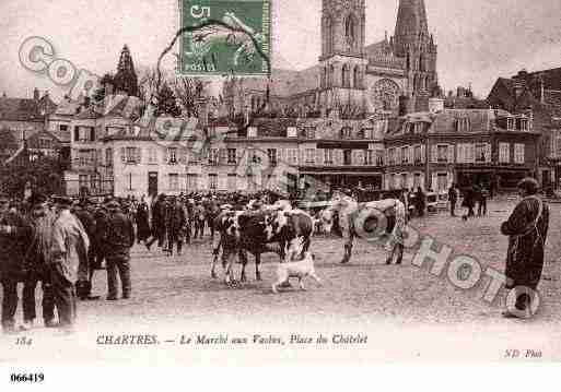 Ville de CHARTRES, carte postale ancienne