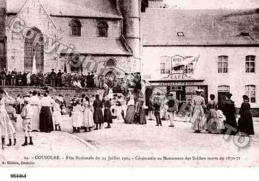 Ville de COUSOLRE, carte postale ancienne