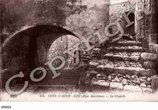 Ville de EZE, carte postale ancienne