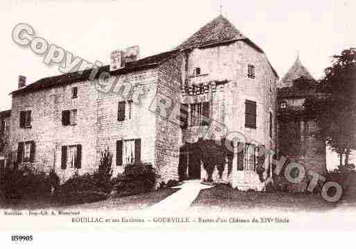 Ville de GOURVILLE, carte postale ancienne