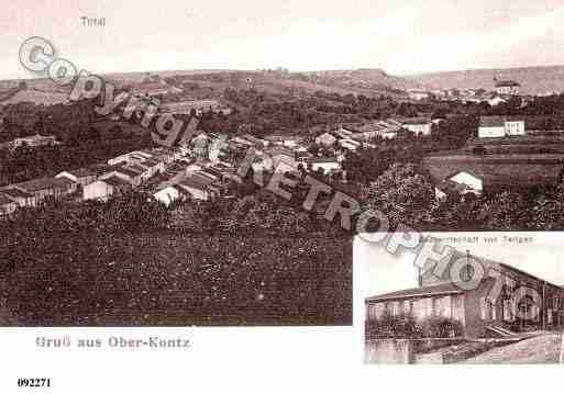 Ville de HAUTEKONTZ, carte postale ancienne