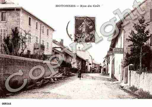 Ville de HOTONNES, carte postale ancienne