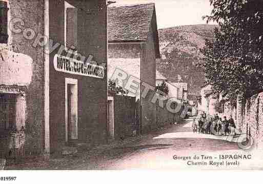 Ville de ISPAGNAC, carte postale ancienne