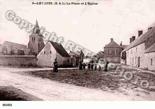 Ville de LETHUIN, carte postale ancienne