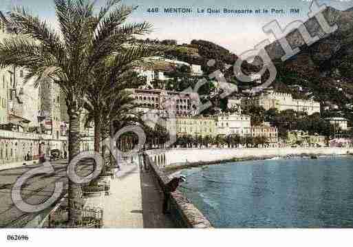 Ville de MENTON, carte postale ancienne