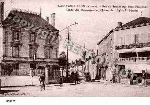 Ville de MONTMORILLONLELECHE, carte postale ancienne