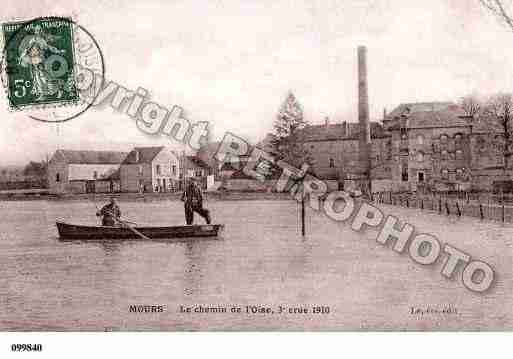 Ville de MOURS, carte postale ancienne