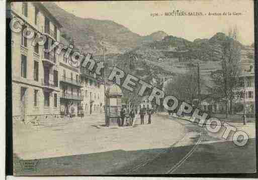 Ville de MOUTIERSTARENTAISE, carte postale ancienne