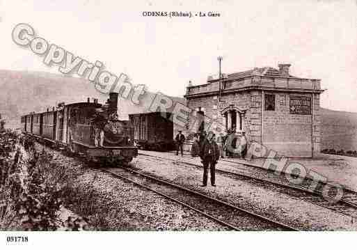 Ville de ODENAS, carte postale ancienne