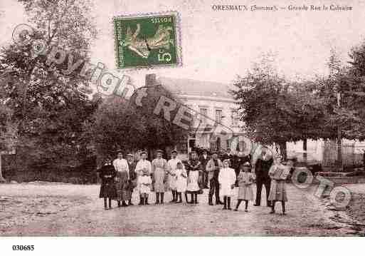 Ville de ORESMAUX, carte postale ancienne