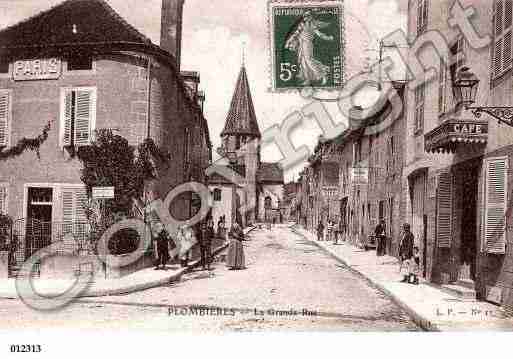 Ville de PLOMBIERESLESDIJON, carte postale ancienne