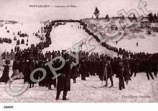 Ville de PONTARLIER, carte postale ancienne