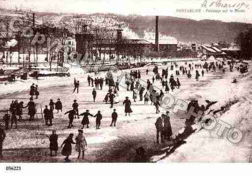 Ville de PONTARLIER, carte postale ancienne