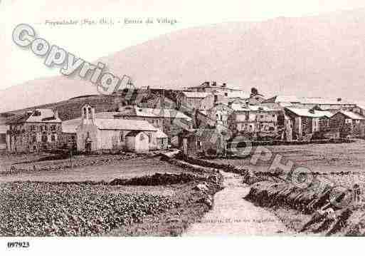 Ville de PUYVALADOR, carte postale ancienne