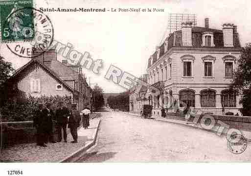 Ville de SAINTAMANDMONTROND, carte postale ancienne