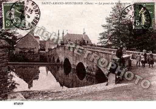 Ville de SAINTAMANDMONTROND, carte postale ancienne