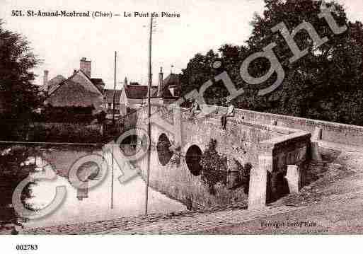 Ville de SAINTAMANDMONTROND, carte postale ancienne