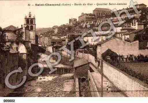 Ville de SAINTCHAMOND, carte postale ancienne