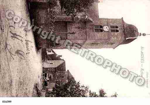 Ville de SAINTEAGNES, carte postale ancienne