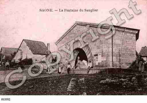 Ville de SAONE, carte postale ancienne