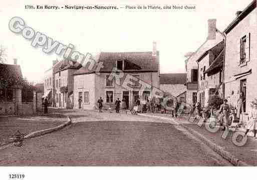 Ville de SAVIGNYENSANCERRE, carte postale ancienne