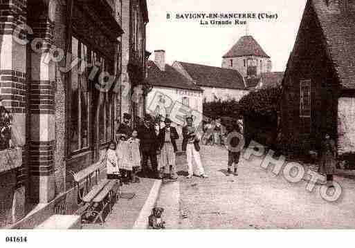 Ville de SAVIGNYENSANCERRE, carte postale ancienne