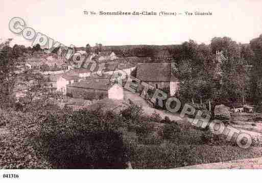 Ville de SOMMIERESDUCLAIN, carte postale ancienne