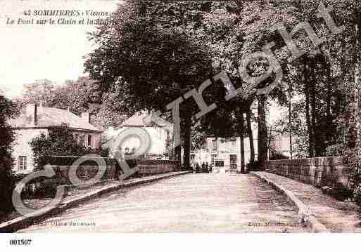 Ville de SOMMIERESDUCLAIN, carte postale ancienne