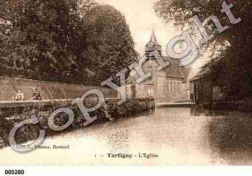 Ville de TARTIGNY, carte postale ancienne