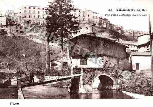 Ville de THIERS, carte postale ancienne